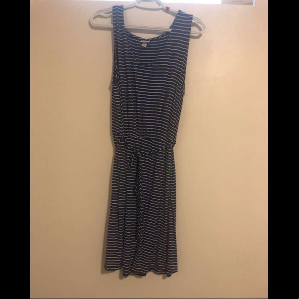 Royal Blue Striped Dress
